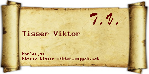 Tisser Viktor névjegykártya